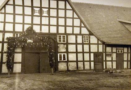 1973 Kranz zur Hochzeit von Doris und Manfred Krampitz