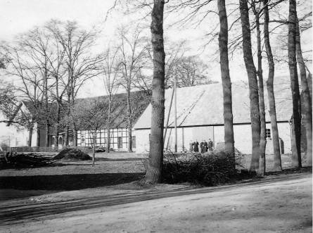 Neubau der Scheune um 1955 Neubau der Scheune um 1955